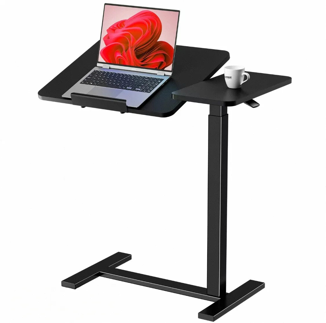 Height-adjustable mobile stand-up rolling workstation