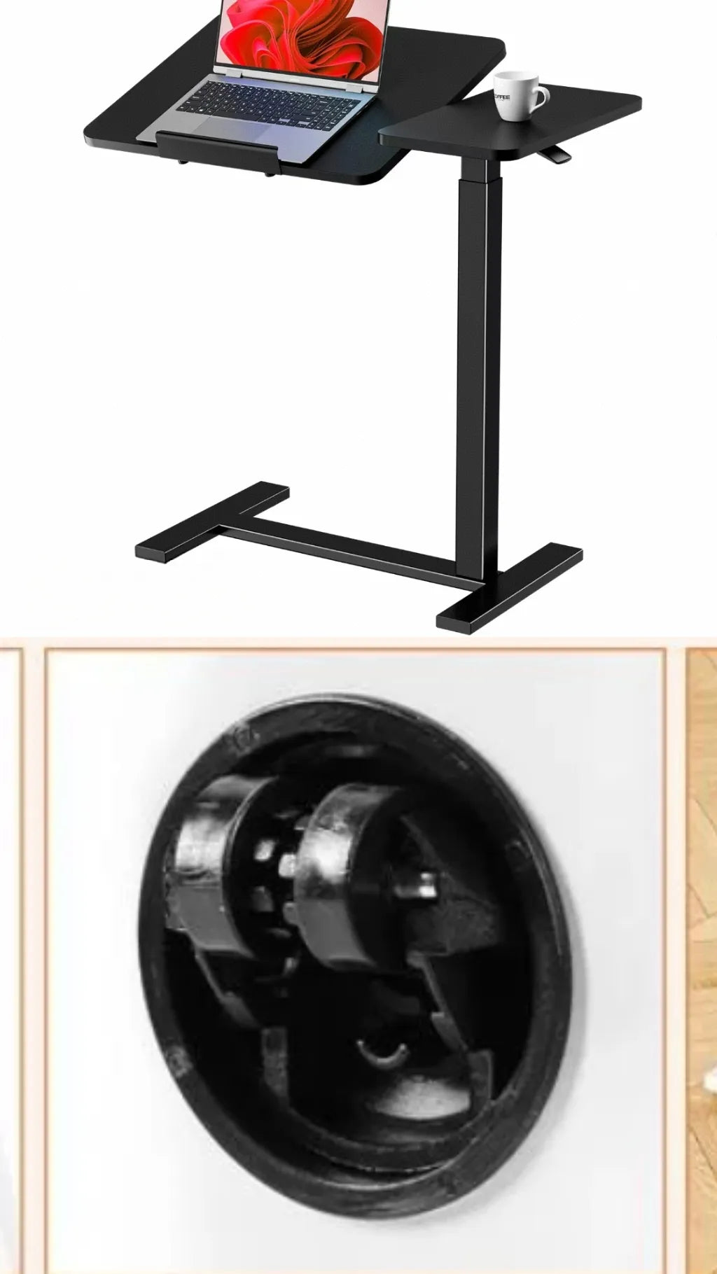 Height-adjustable mobile stand-up rolling workstation