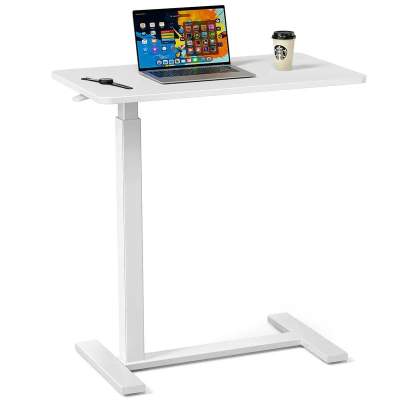 Height-adjustable mobile stand-up rolling workstation