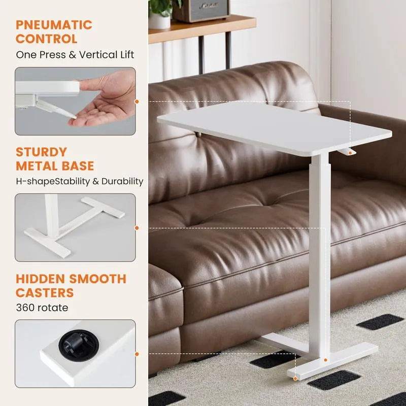 Height-adjustable mobile stand-up rolling workstation