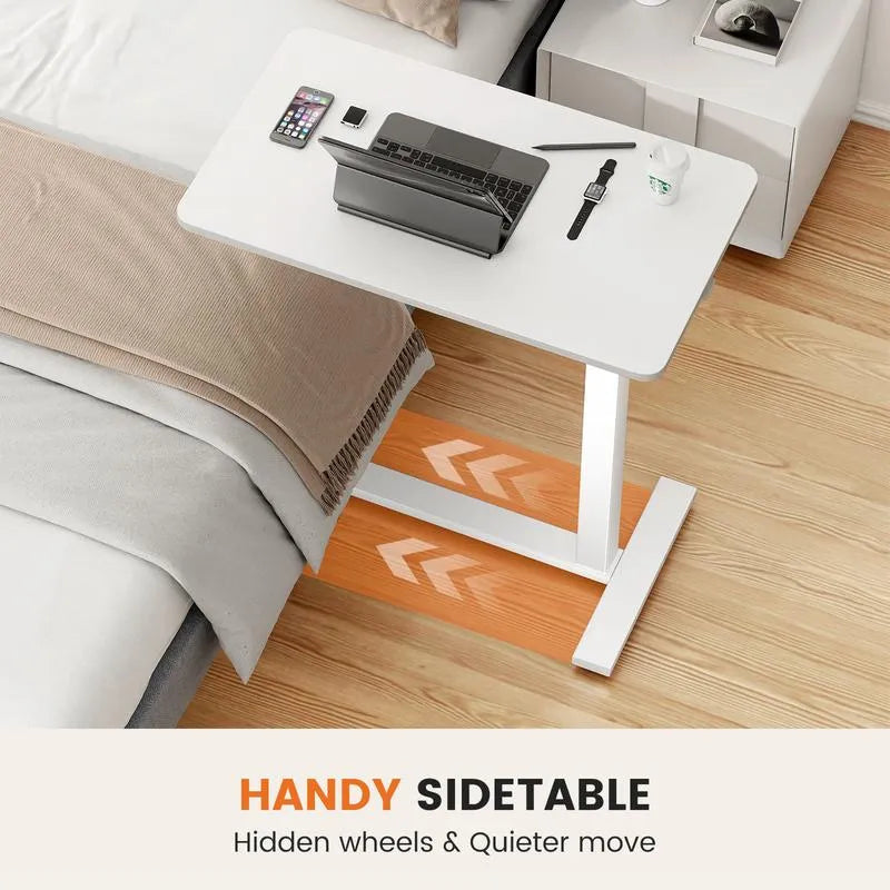 Height-adjustable mobile stand-up rolling workstation