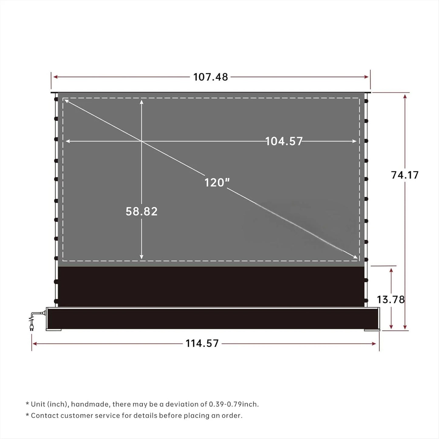Simple projector screen